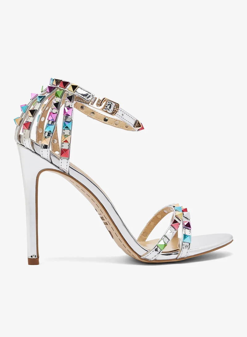 ايلا ليمتد اديشن كعب عالٍ مدبب مزين بأحجار الراين متعددة الألوان